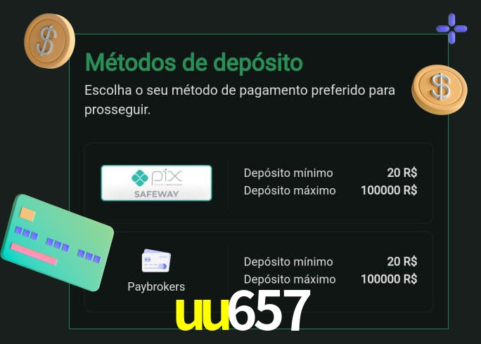 O cassino uu657 oferece uma grande variedade de métodos de pagamento